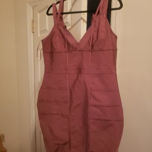 Fashion Nova Lansa Bandage Dress - Mauve, NWT, 3x